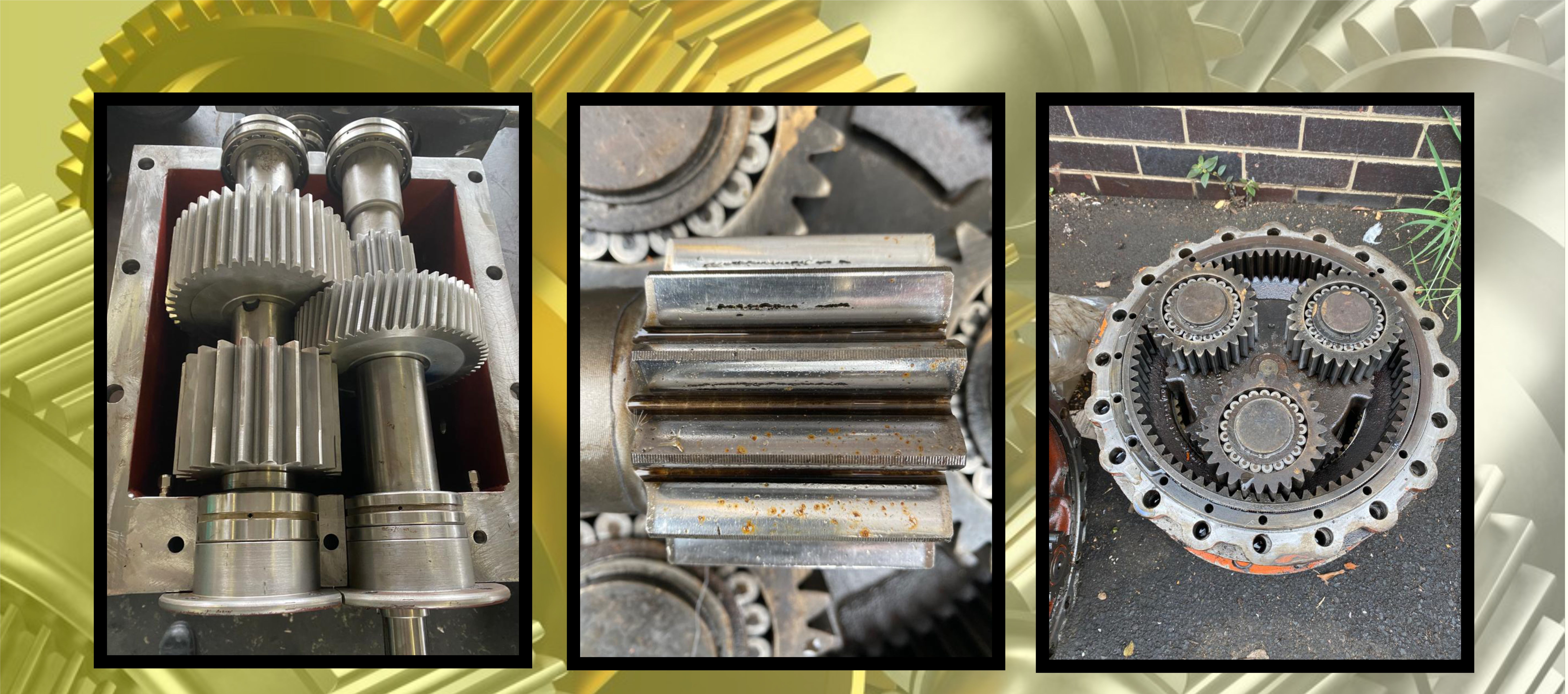 Manufacturers and Restorers of Gears,  Restorers of Diff Housings Crosses Crown, Wheels and pinions  General Engineering, Reconditioning of Gearsboxes, SPM Gears
